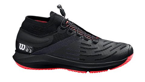 Wilson Kaos 3.0 Scarpe Da Tennis Uomo - Per Tutte Le Superfici - Colore Infrared/Black - Suola EVA Ammortizzata