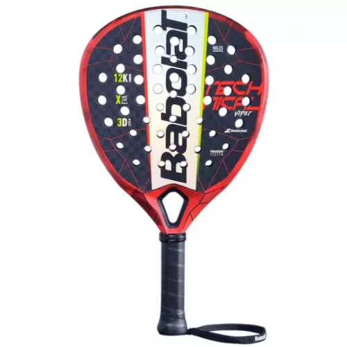 Raquette De Padel Snauwaert Padel 370 - Fibre De Carbone, Poids 360g, Forme Goutte, Idéale Débutants